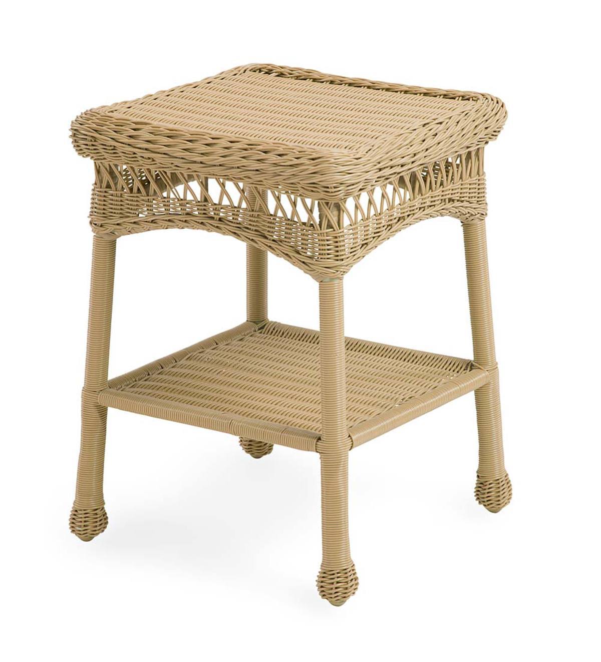 Resin Wicker End Table O4987