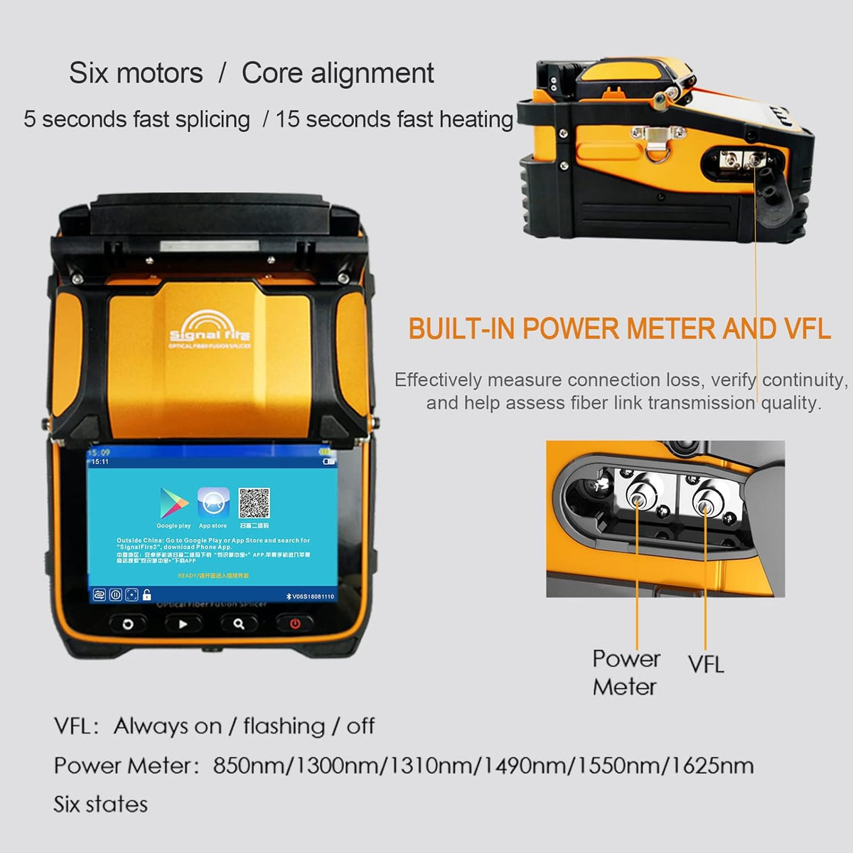 Optical Fiber Fusion Splicer Kit with Heating Machine I93006