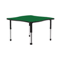 42x42" Green Black Desk W77441