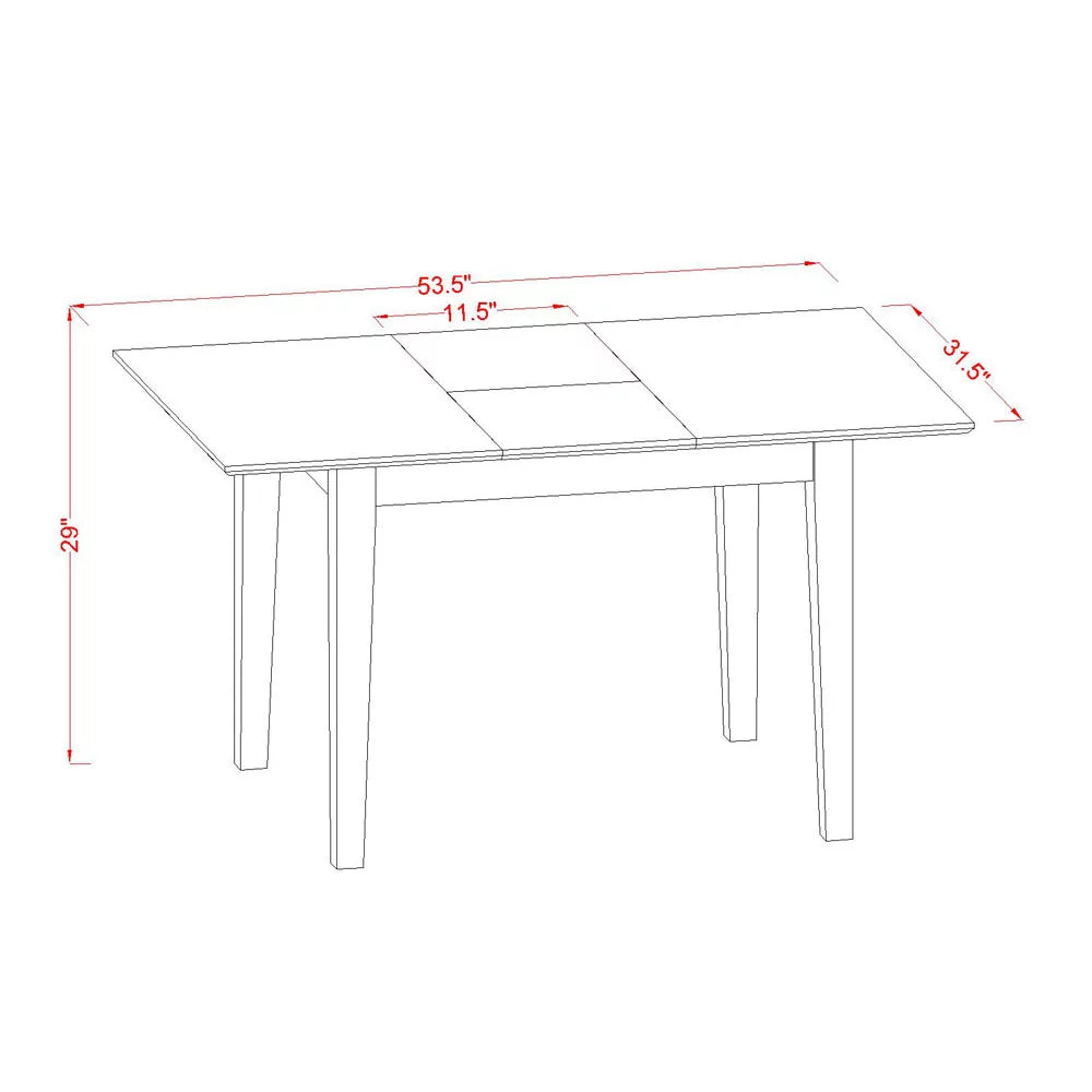 5 Piece Wood Dining Set T219065