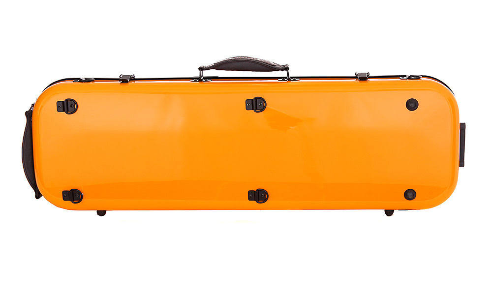 Oblong Fiberglass Violin Case Orange 4/4 Z954