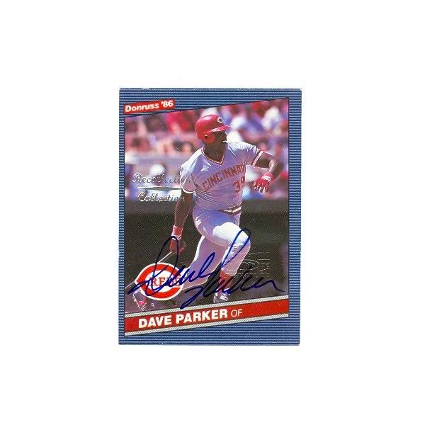 Dave Parker Autographed Baseball Card Cincinnati Reds 2002 Donruss Recollection Collection No.203 N589284