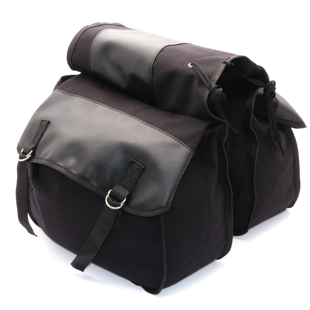 Canvas Waterproof Motorcycle Saddle Bag Panniers K736960