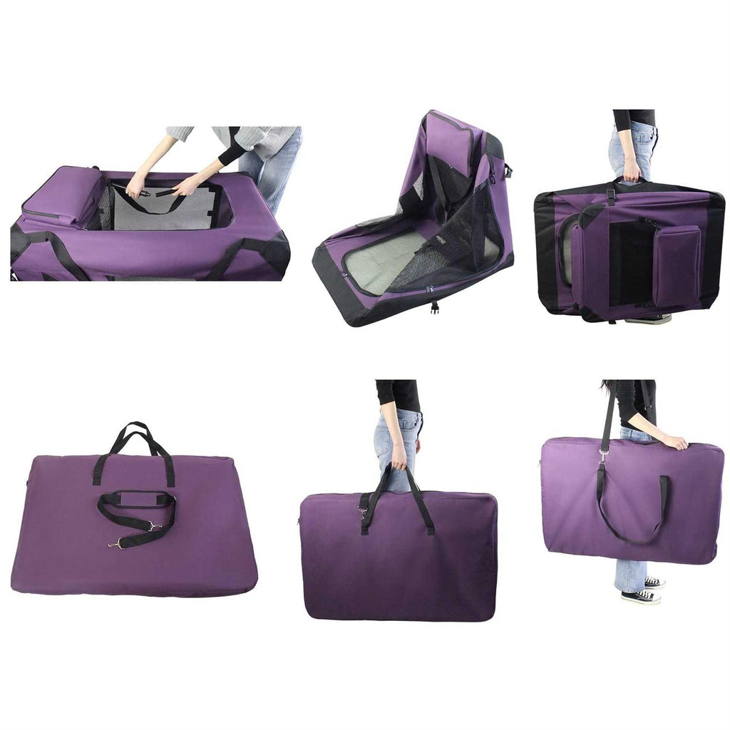 3-Door Folding Soft Dog Crate S401
