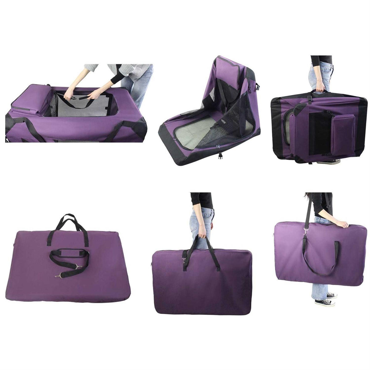 3-Door Folding Soft Dog Crate S401