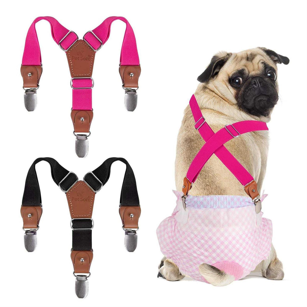 2 Pieces Dog Diaper Suspenders K8967