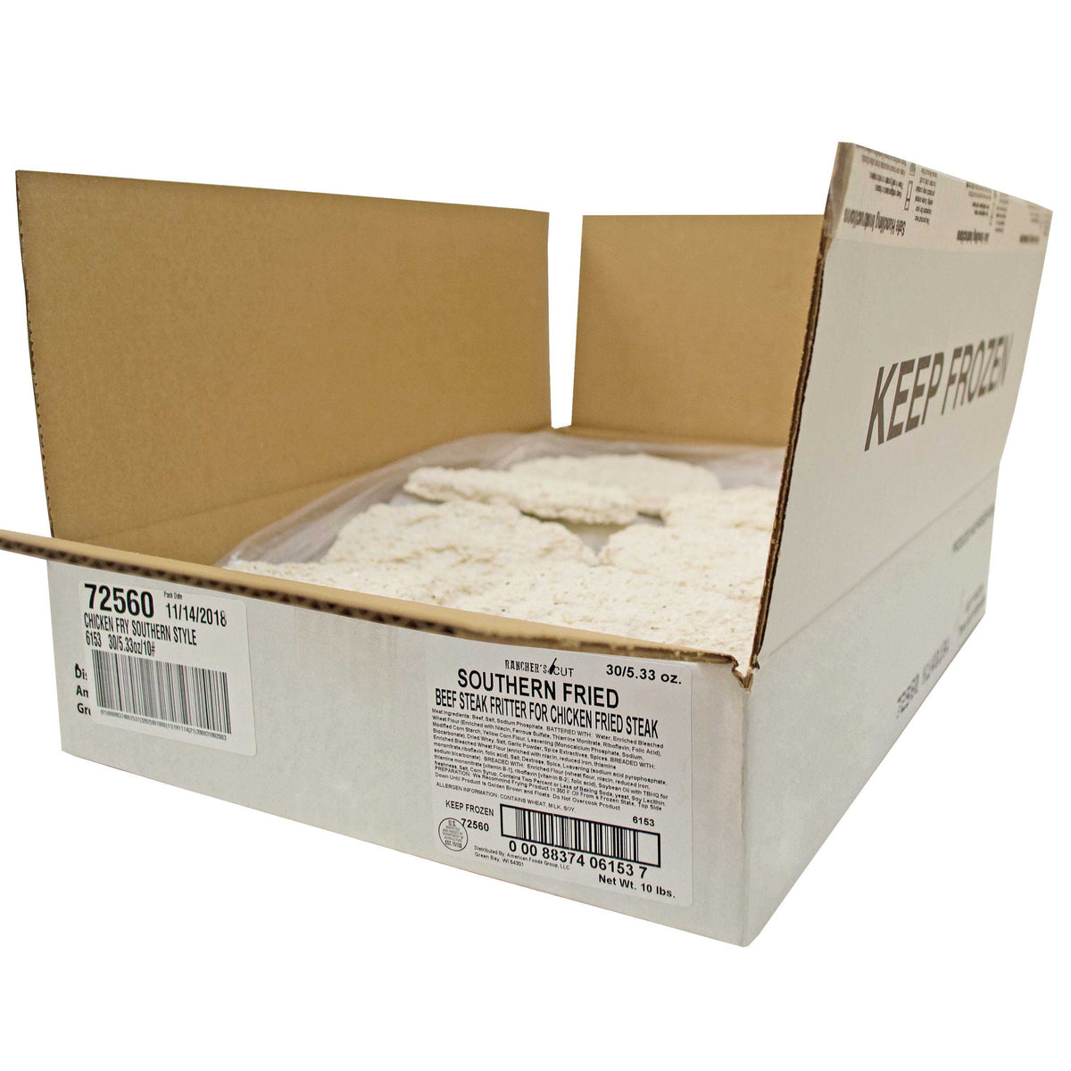 Raw Chicken Fried Beef Steak, 5.3 Ounce, 30 per case J999264
