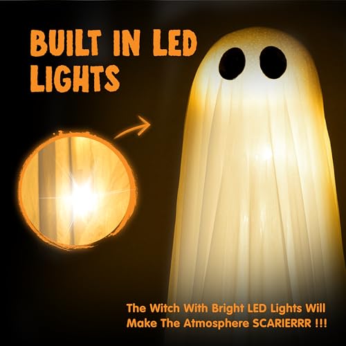 2 Pack 50'' Light Up Ghost Halloween Decor G681