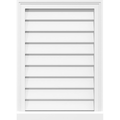 34x22W x 38x22H PVC Gable Vent with Brickmould U214510