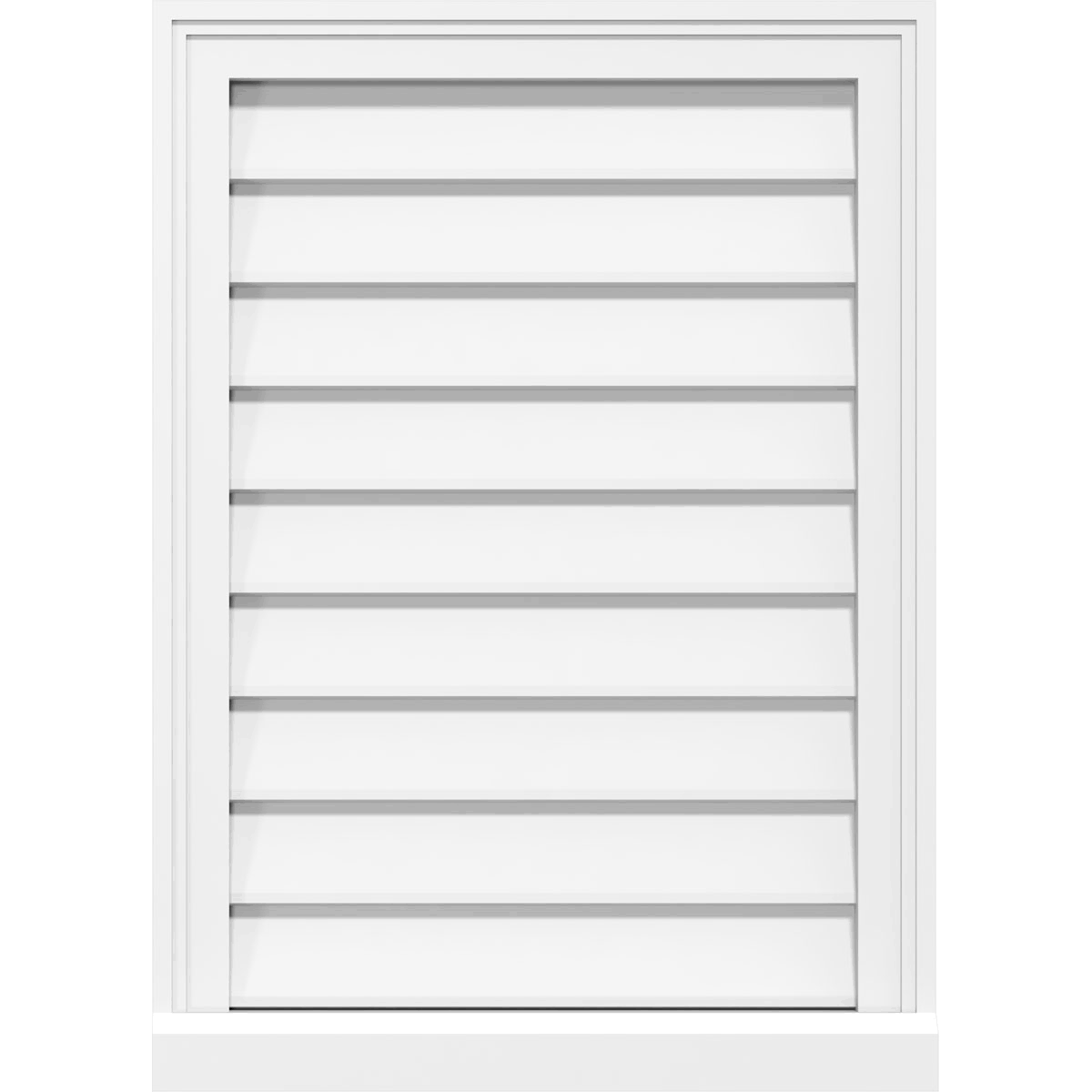 34x22W x 38x22H PVC Gable Vent with Brickmould U214510