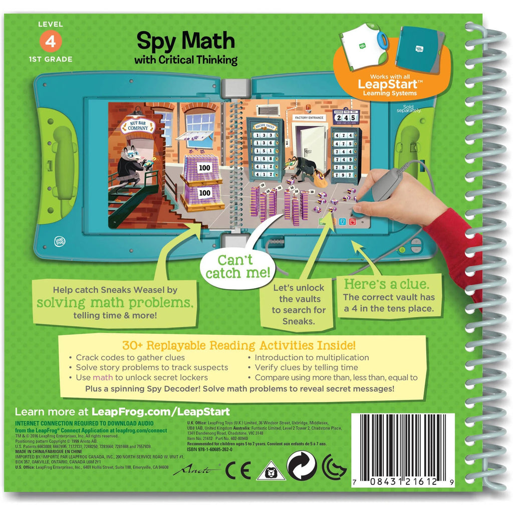 1st Grade Activity Book: Spy Math and Critical Thinking P494