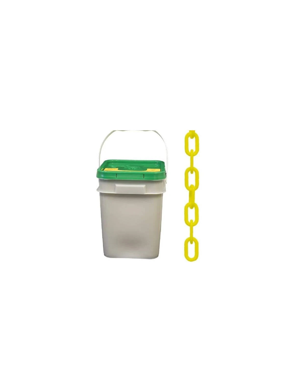 Yellow Plastic Barrier Chain, 300 Length Y383