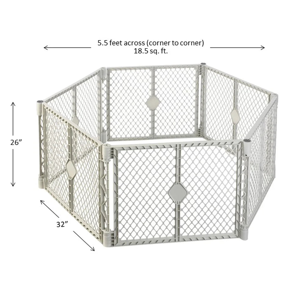 Gray Plastic Baby Play Yard F684414