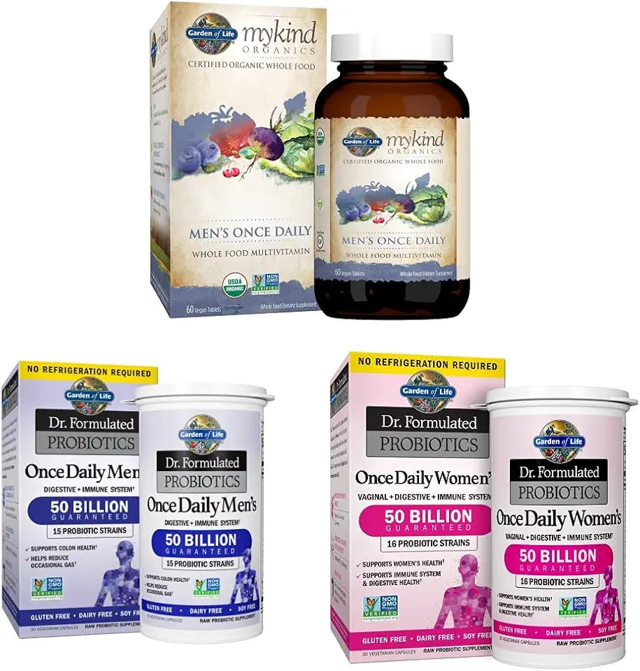 Vegan Multivitamin and Probiotics 60 Count, 30 Capsules Z1077