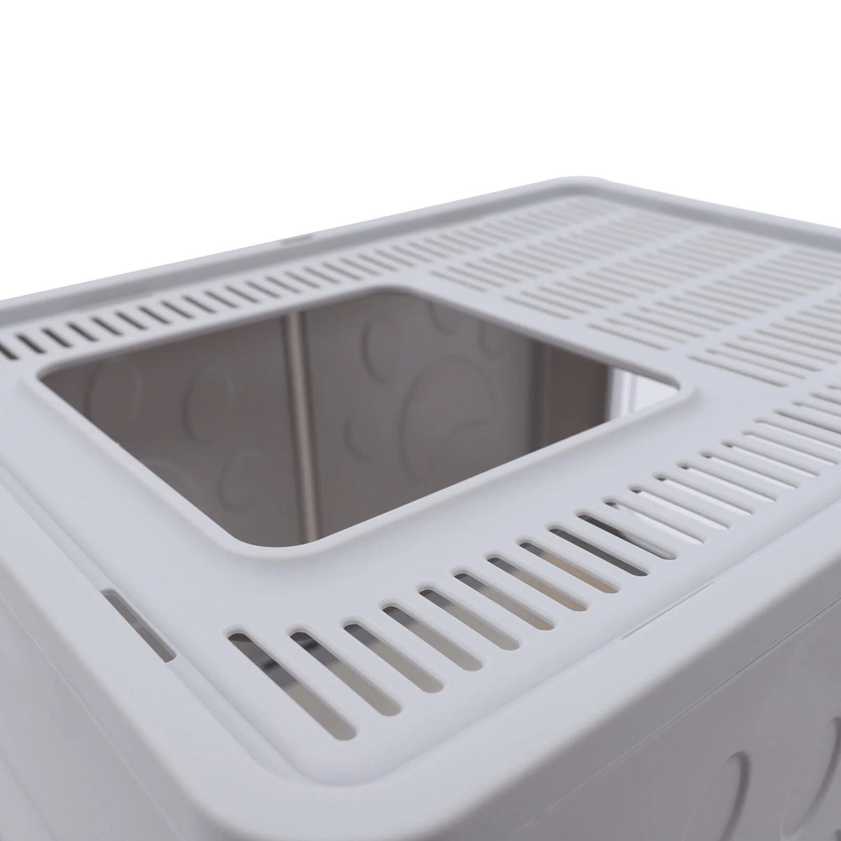 16.14" Foldable Enclosed Cat Litter Box with Lid X59344