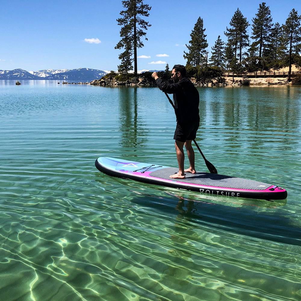 11 Foot Black Inflatable Stand Up Paddle Board S373936