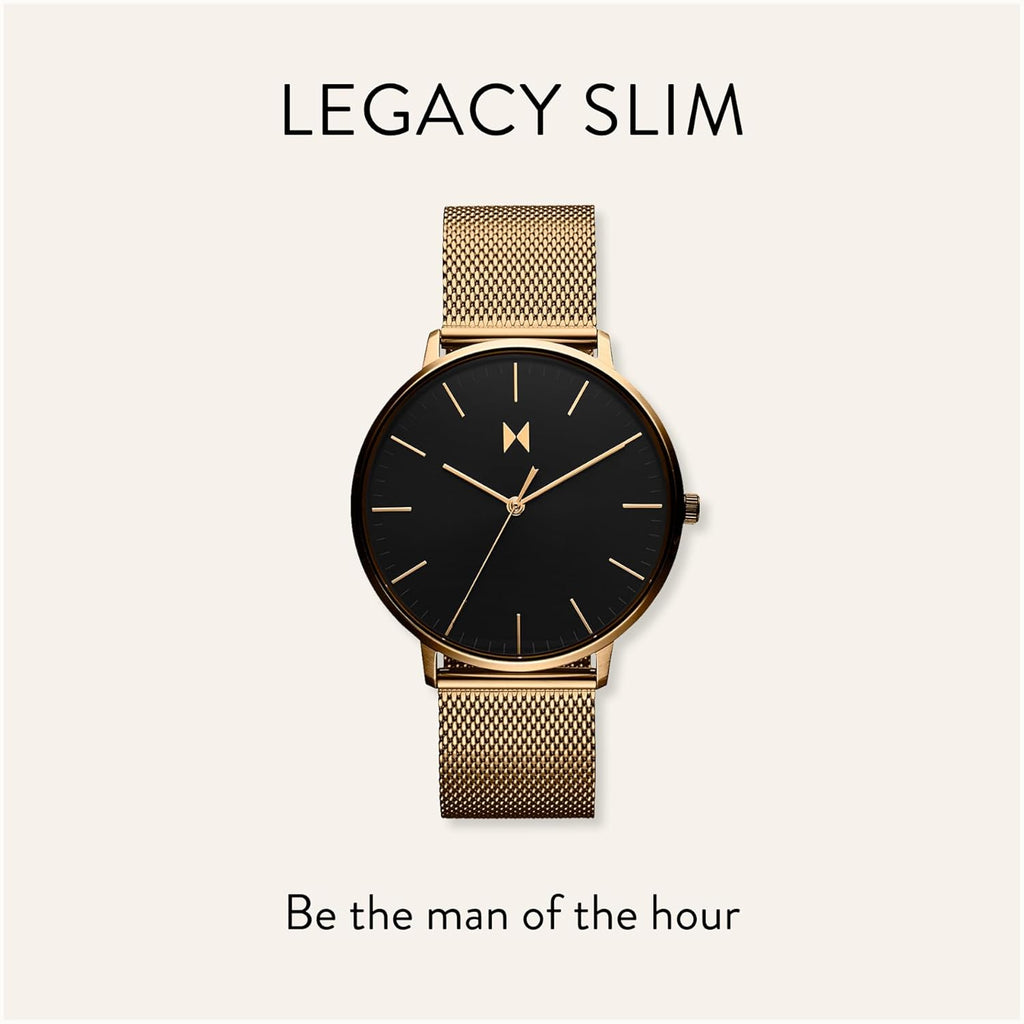 Slim Analog Watch - Minimalist, Water Resistant 3 ATM/30 Meters Dress Watch - Japanese Quartz Wristwatch - 42mm O623460