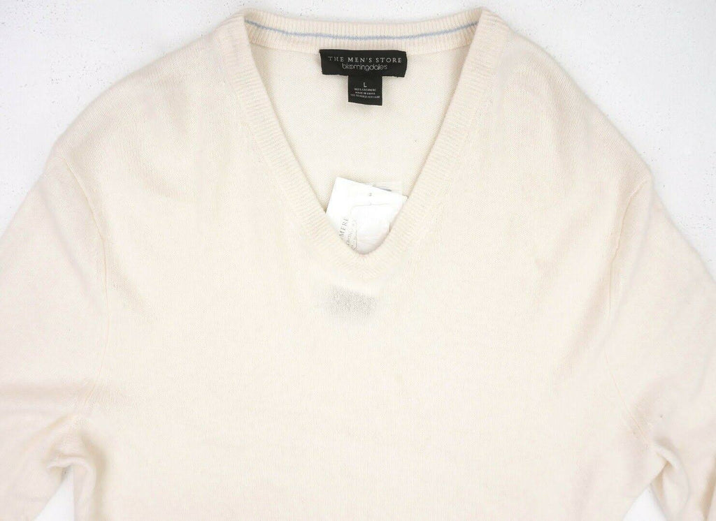 Ivory Cashmere V-Neck Sweater I447