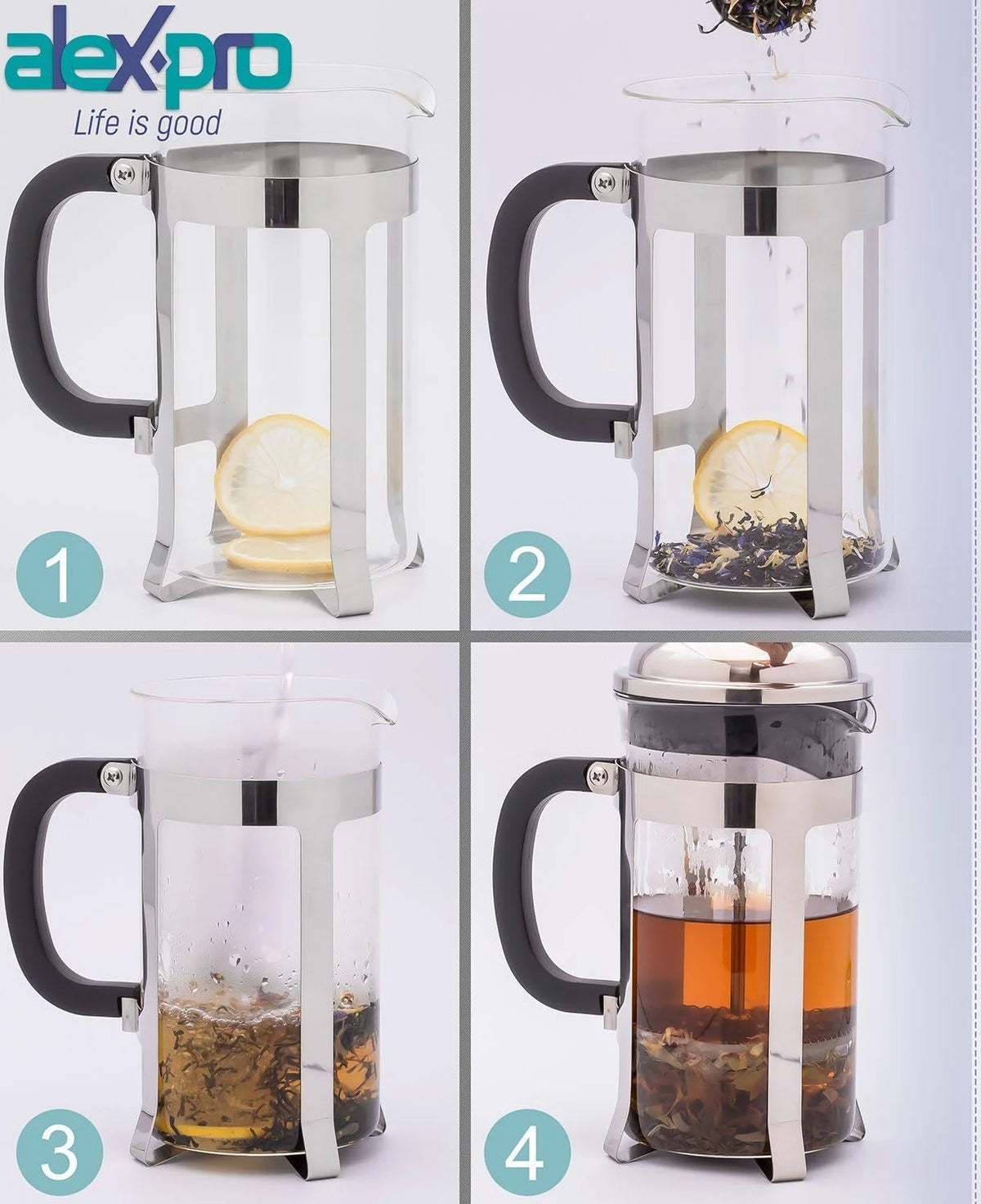 Stainless Steel French Press Coffee Maker Z4993