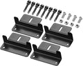 Set of 4 Black Aluminum Solar Panel Mounting Z Bracket R2358