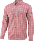 Marsala Plaid Long Sleeve Button Up Shirt C43053