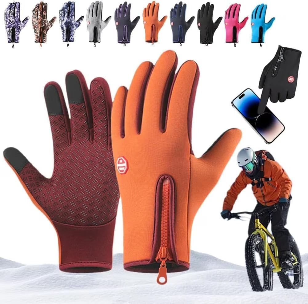 Waterproof Windproof Thermal Touchscreen Gloves with Non-Slip Grip M71899