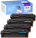 Compatible Toner Cartridge Replacement for HP 202A CF500A CF501A CF502A CF503A (4-Pack) E850290