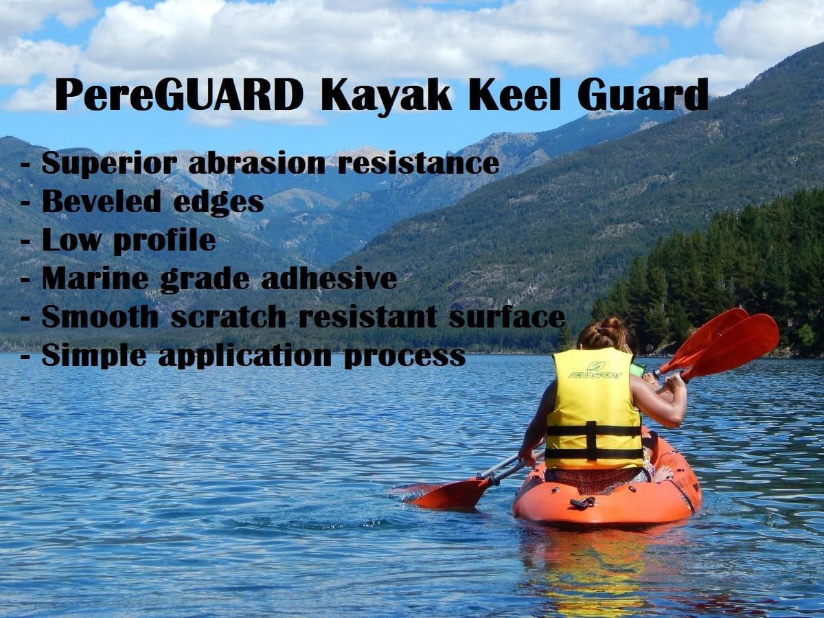White 4" Kayak Canoe Keel Guard C489048