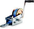 Heavy Duty Hand Winch with Polyester Strap, Blue Pack of 2 T850