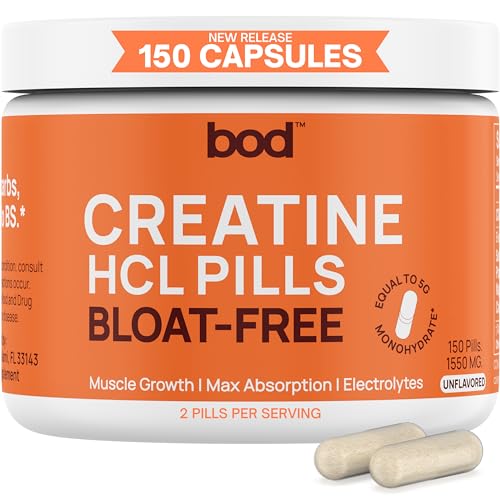 150 Capsules Creatine HCL Pills D2549