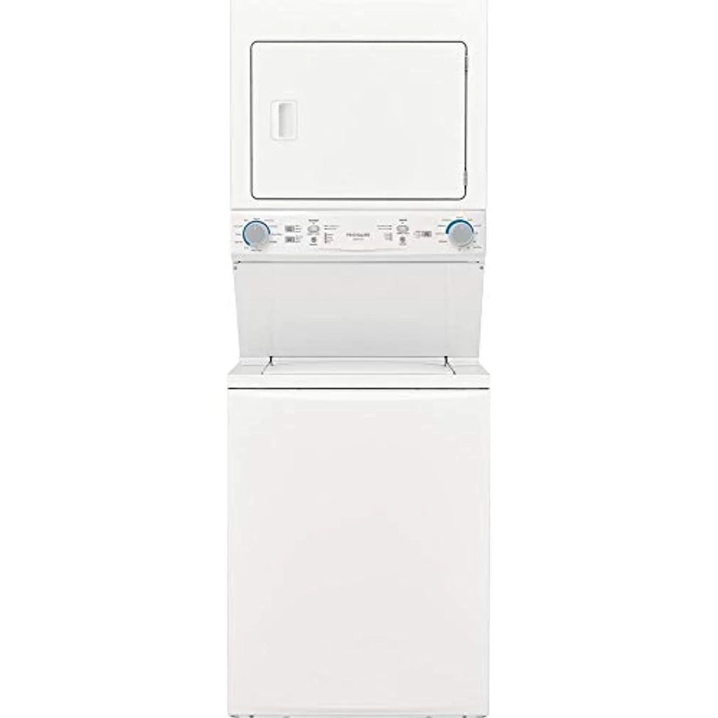27 Inch Electric Laundry Center with 3.9 Cu. Ft. Washer and 5.6 cu. ft. Dryer in White P9068