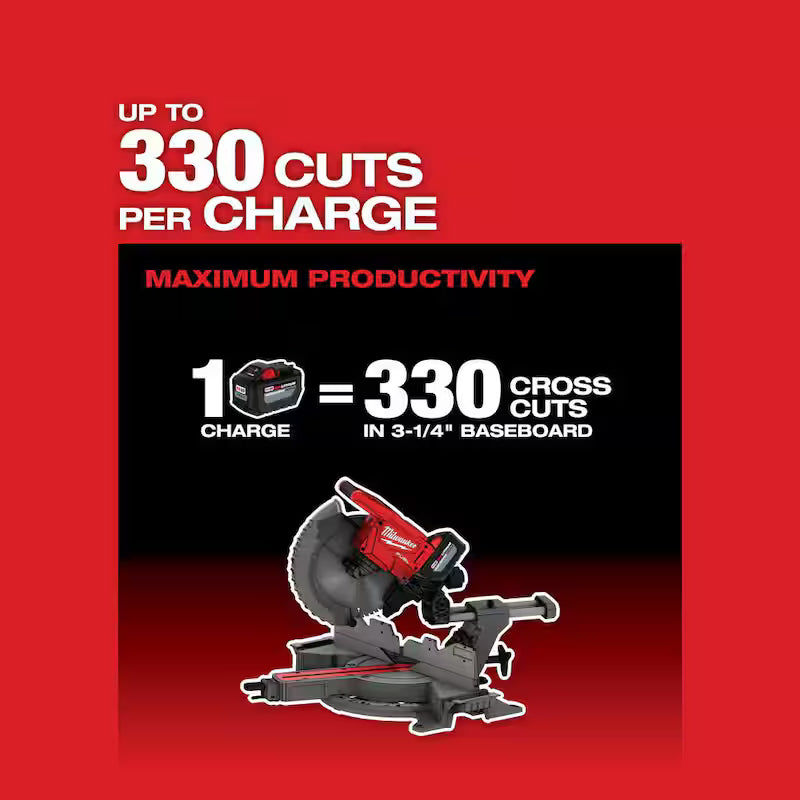 18V Lithium-Ion Brushless Cordless 12 in. Dual Bevel Sliding Compound Miter Saw Kit U61720