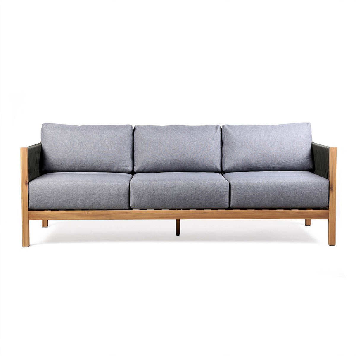 Dark Gray Polyester Fabric Outdoor Sofa J188