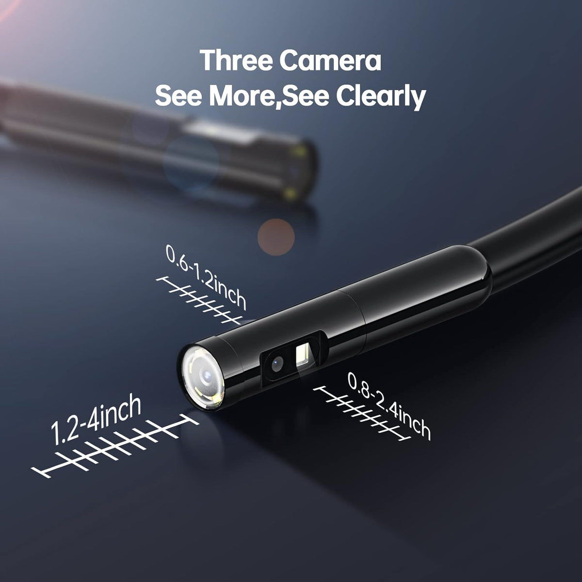 16.5ft HD Waterproof Snake Borescope Inspection Camera K972