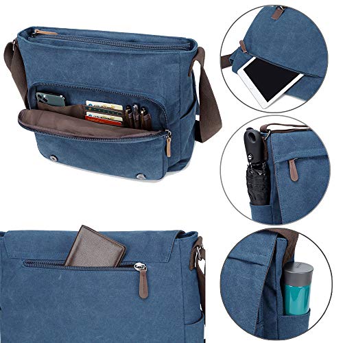 Canvas Messenger Bag for 15.6 Inch Laptop V84821