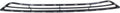 Textured Gray Plastic Bumper Grille Pack of 2 L253