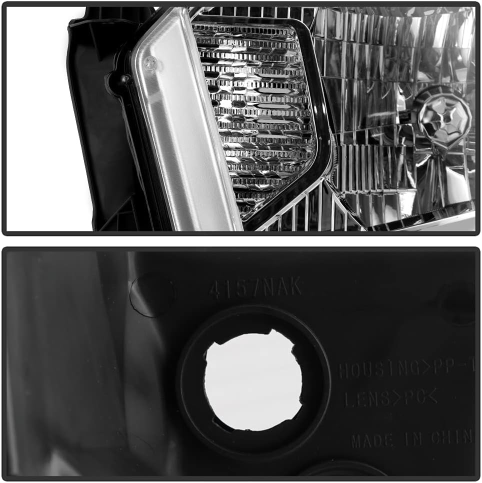 Chrome Headlights Replacement Pair C5783