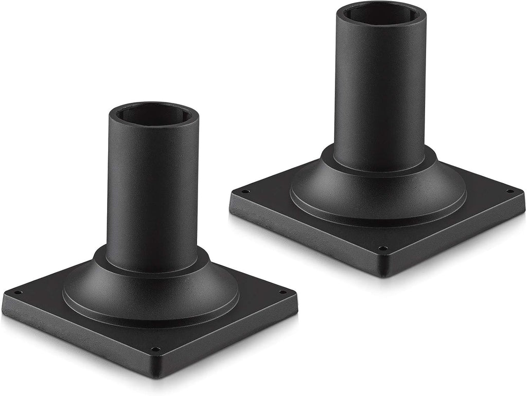 Black Cast Aluminum Pier Mount Base 2 Pack Z5355