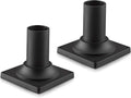 Black Cast Aluminum Pier Mount Base 2 Pack Z5355