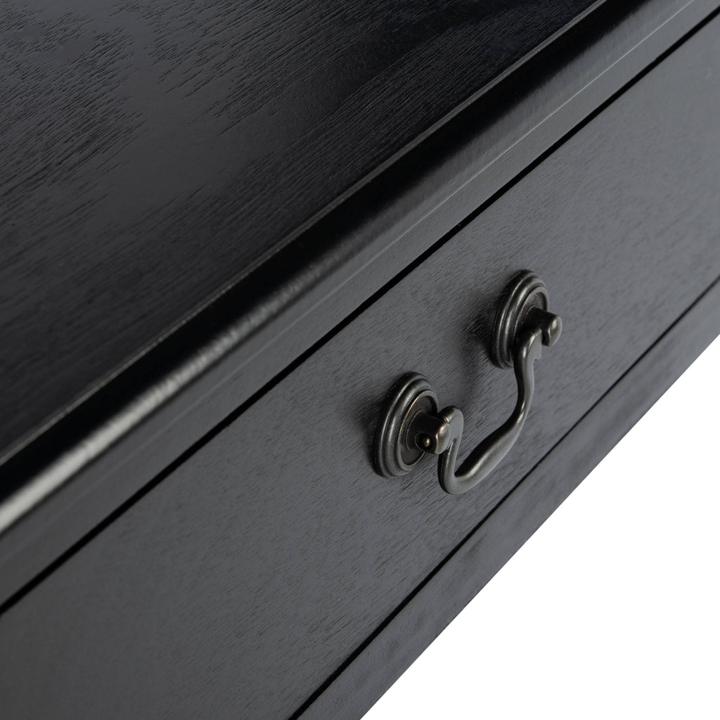Black 2 Drawer Console Table N87237