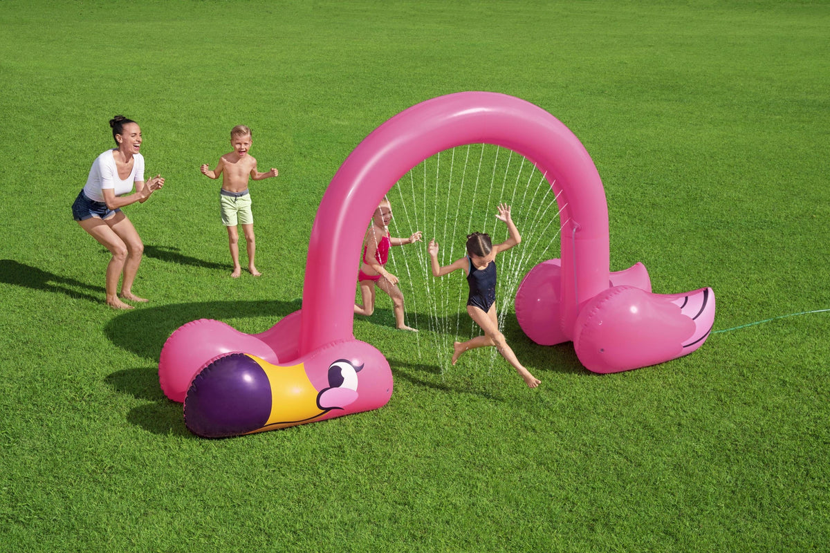 Pink Flamingo Inflatable Sprinkler Arch D375