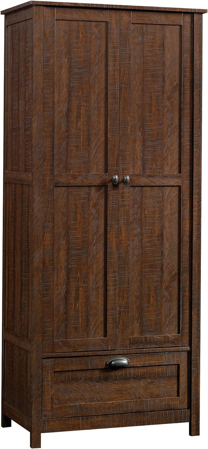 Rustic Walnut Storage Cabinet C615201
