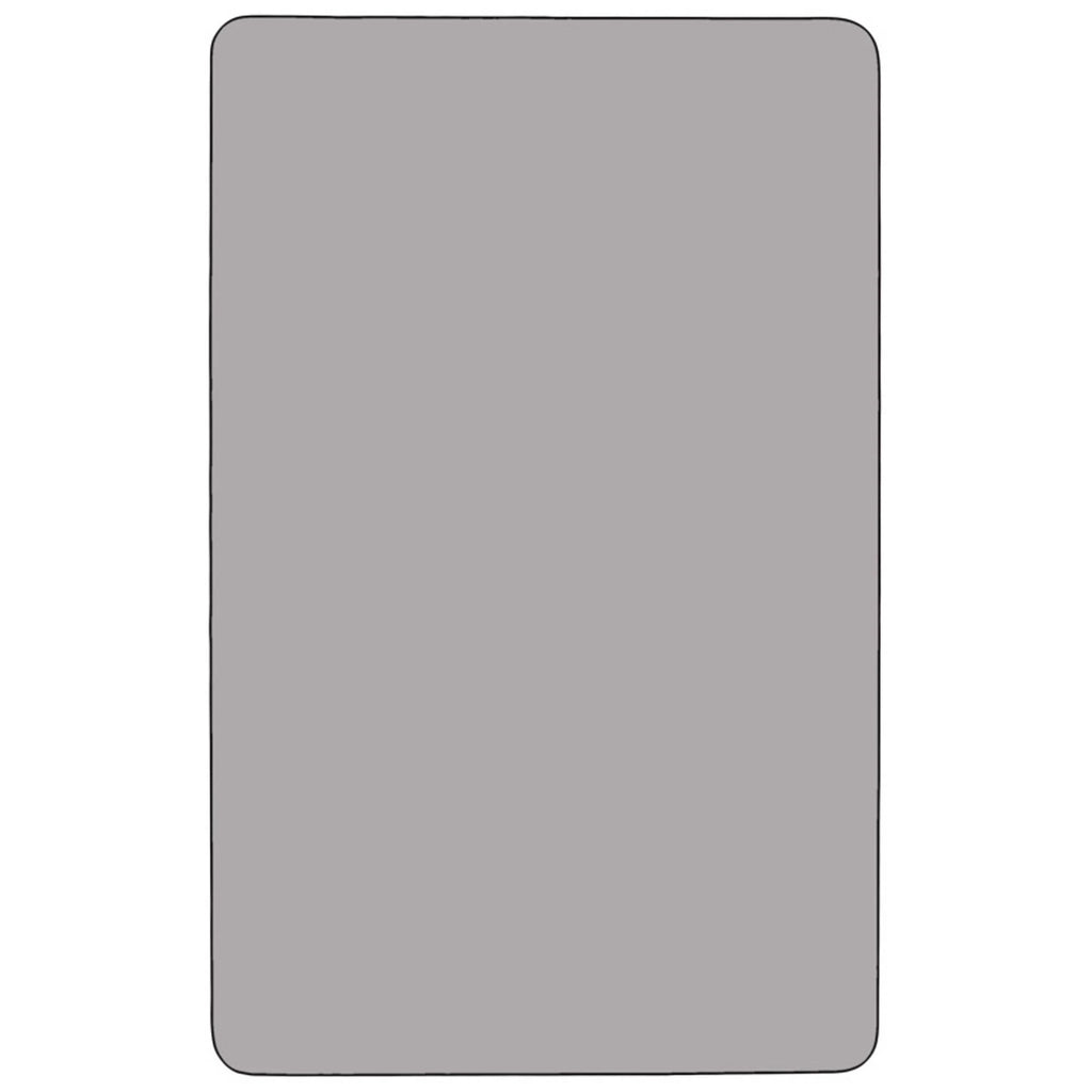 36 W x 72 L Rectangular Grey Thermal Laminate Activity Table O880252