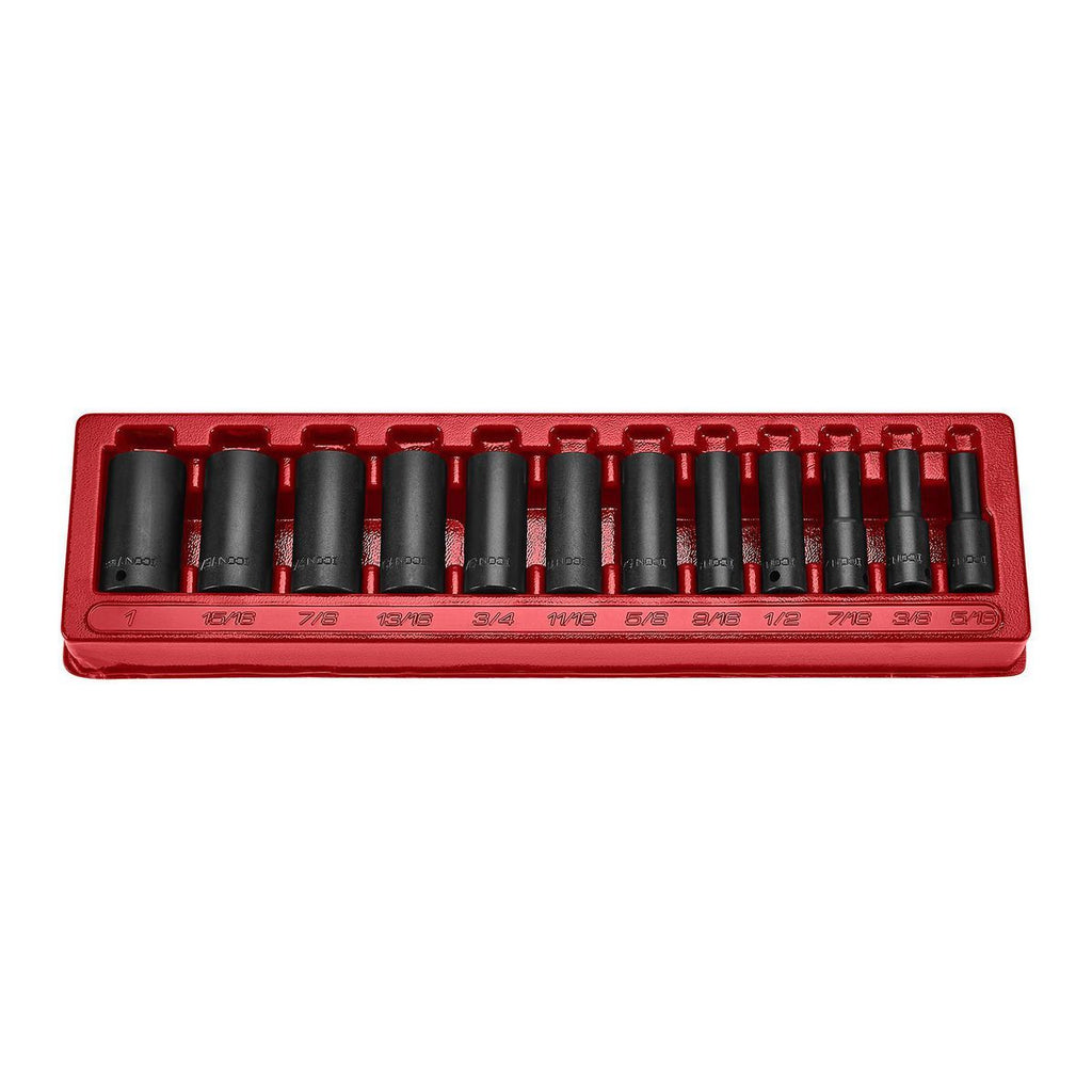 3/8 in. Drive SAE Deep Impact Socket Set, 12-Piece X3834