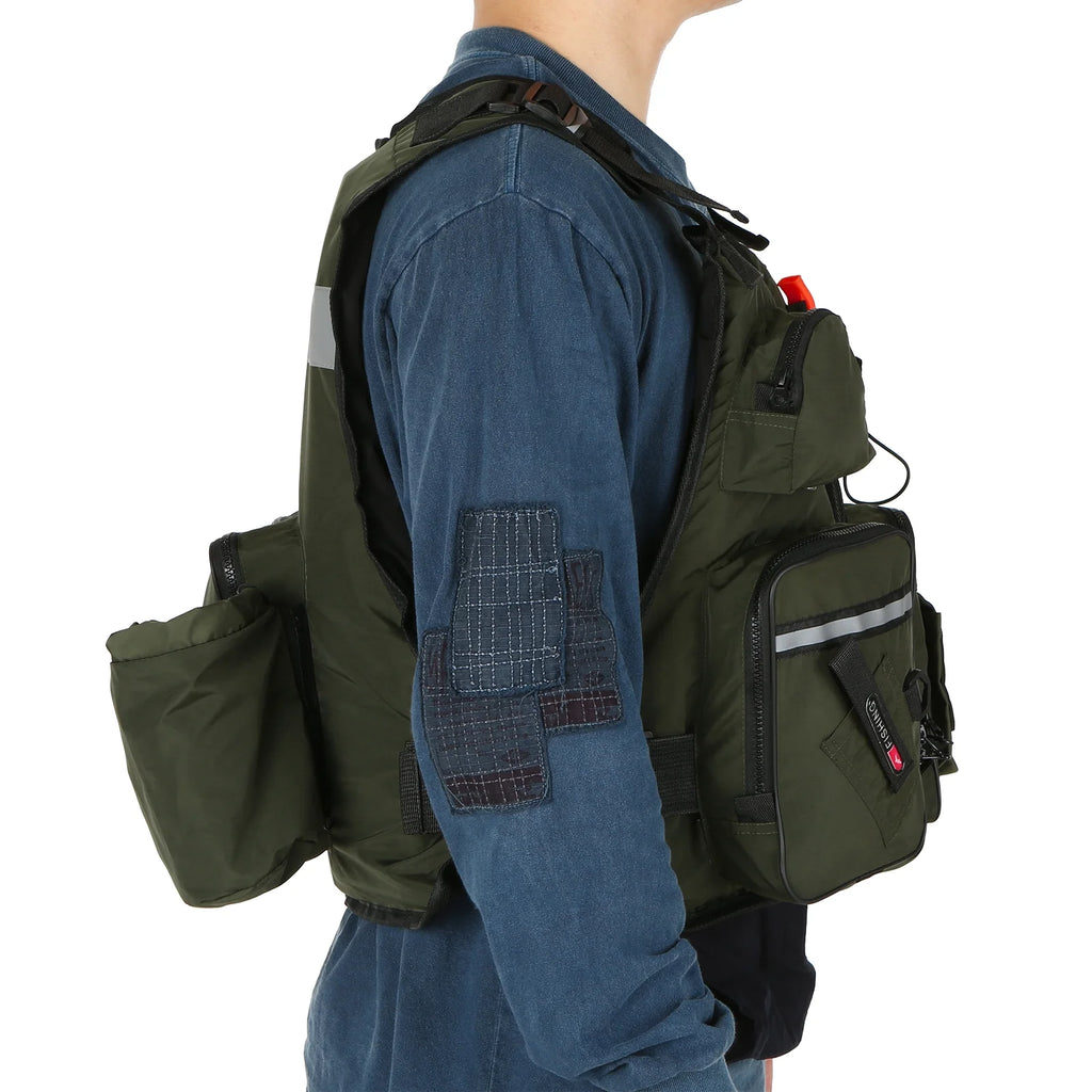 Adjustable Fly Fishing Jacket Vest with Open Sides U6837