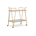 Silver Mid-Century Bar Cart U8628