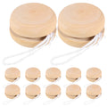 12Pcs Wooden Unfinished Yo-Yo Balls M5078