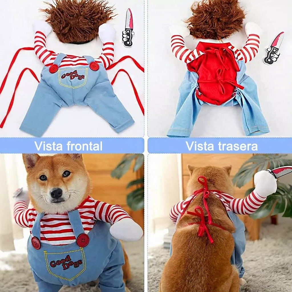 Dog Scary Transformation Costume with Wig D772
