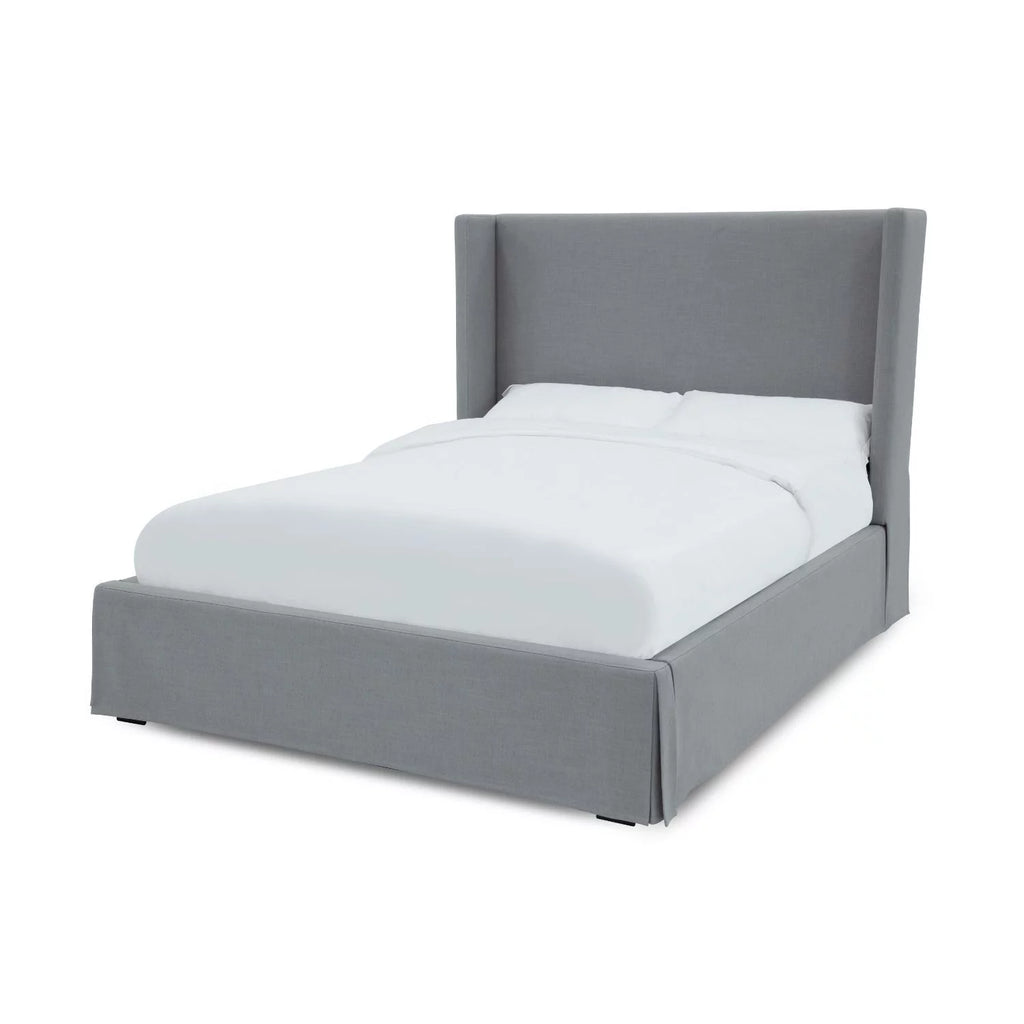 Queen Upholstered Storage Panel Bed T5961