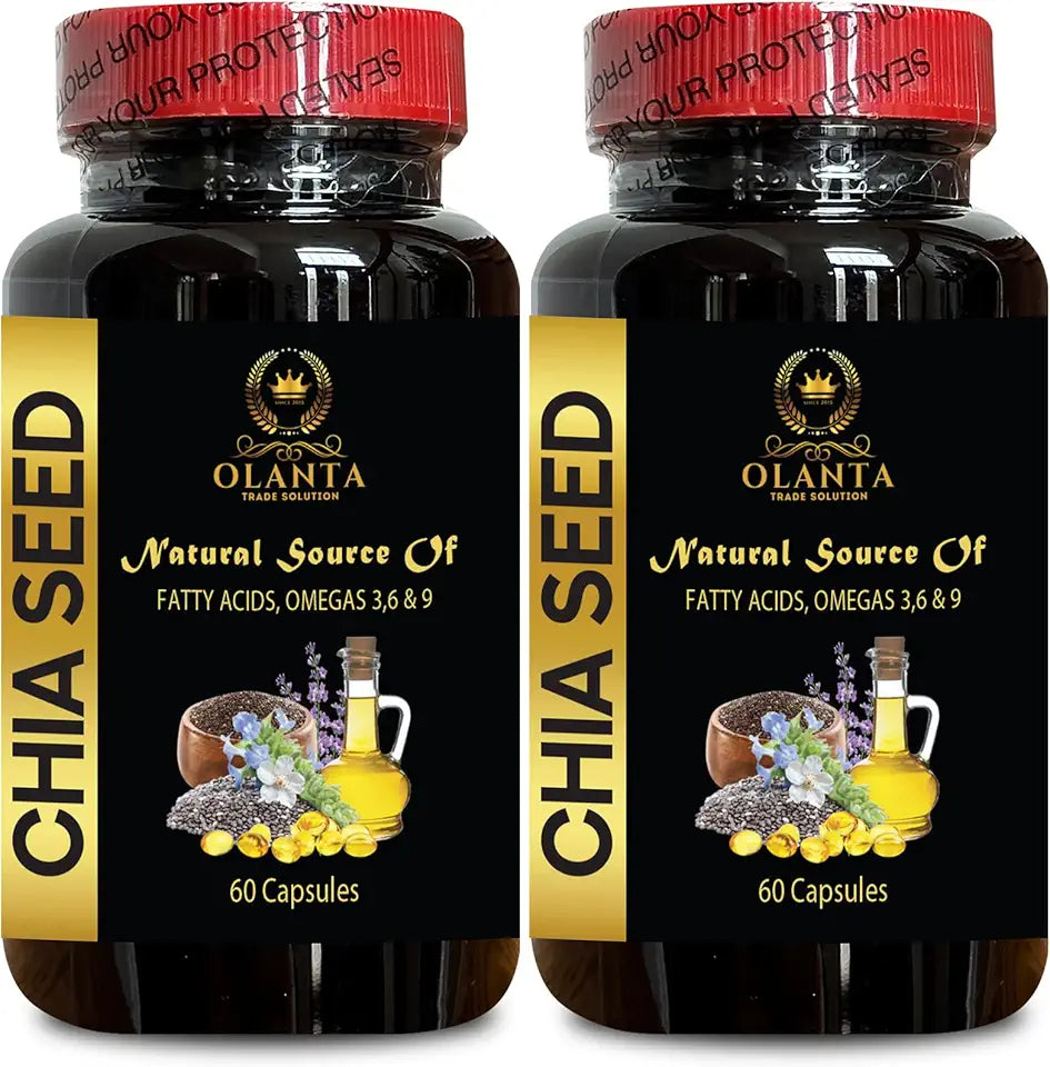 Organic Chia Seed Oil Softgels with Omega 3, 120 Capsules R3601